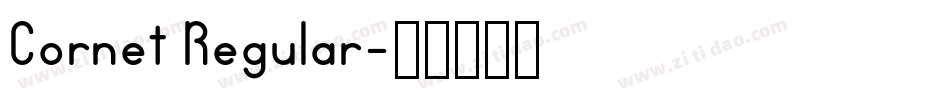 Cornet Regular字体转换